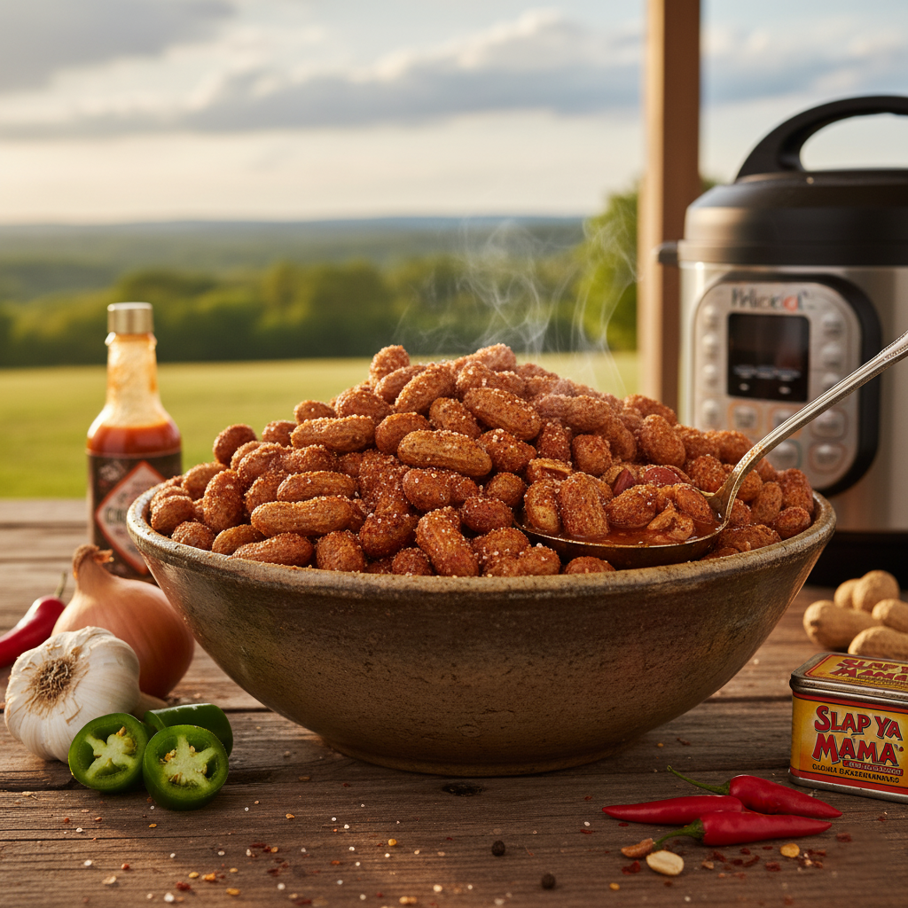 Fiery Cajun-Style Boiled Peanuts