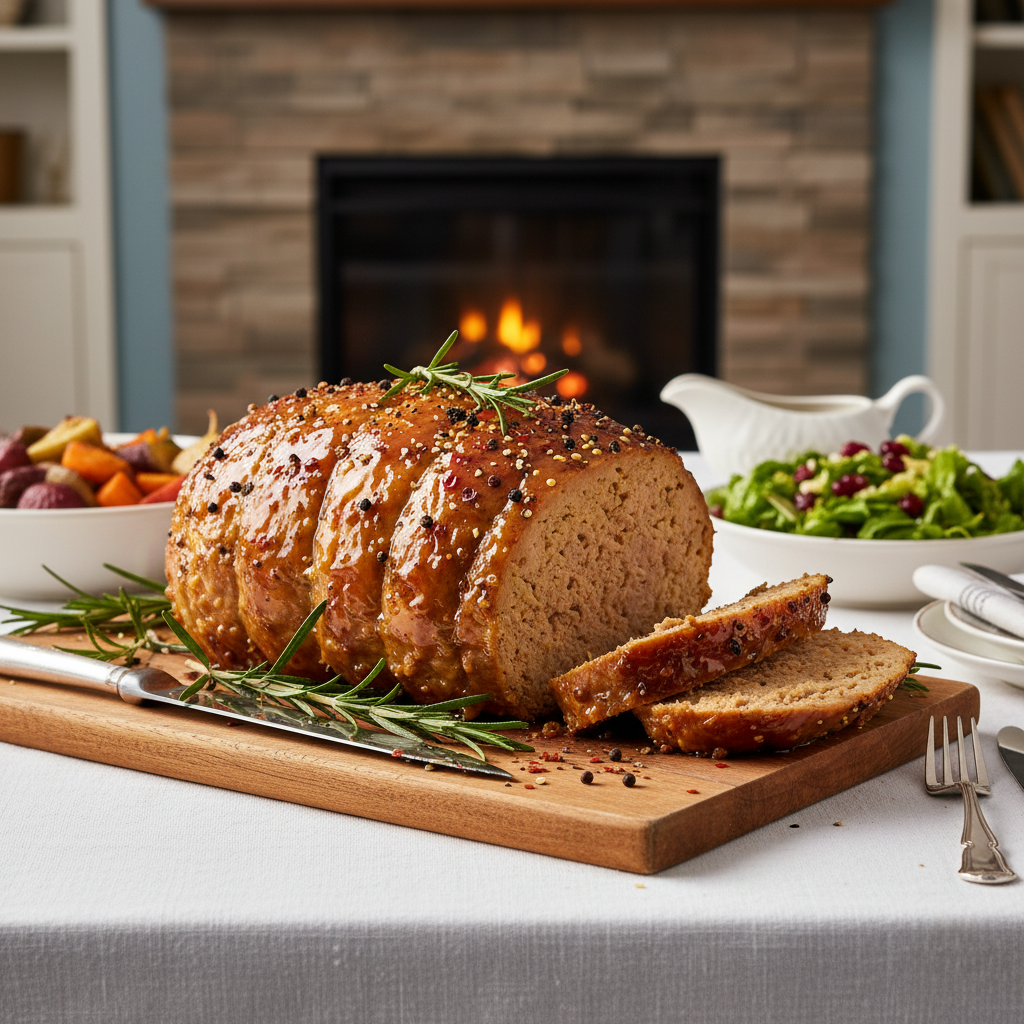 Smoky Holiday Seitan Ham